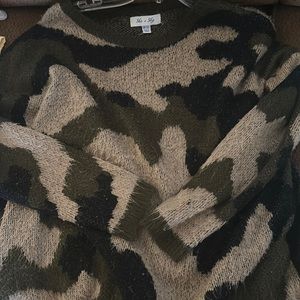 Camo sweater
